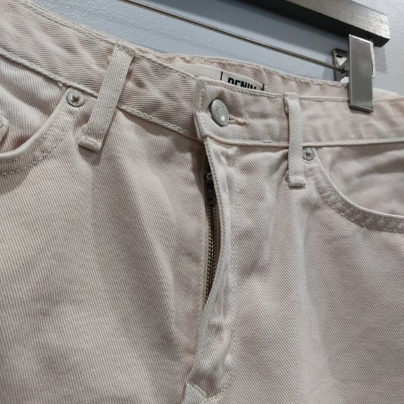 Revolve Lovers + Friends Jack High Rise Cut Off Mosswood Cream Denim Shorts 29 - Picture 2 of 9